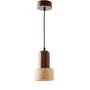 Opviq Lámpara de Araña Loer - Walnut y Beige